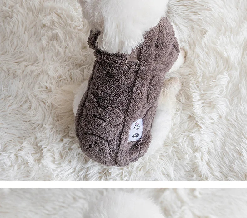 Soft Fleece Dog Sweater – Winter Pullover for Small Dogs