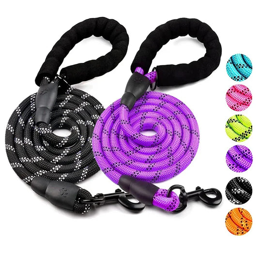 Strong Reflective Dog Leash – Durable Pet Lead for Small, Medium & Large Dogs