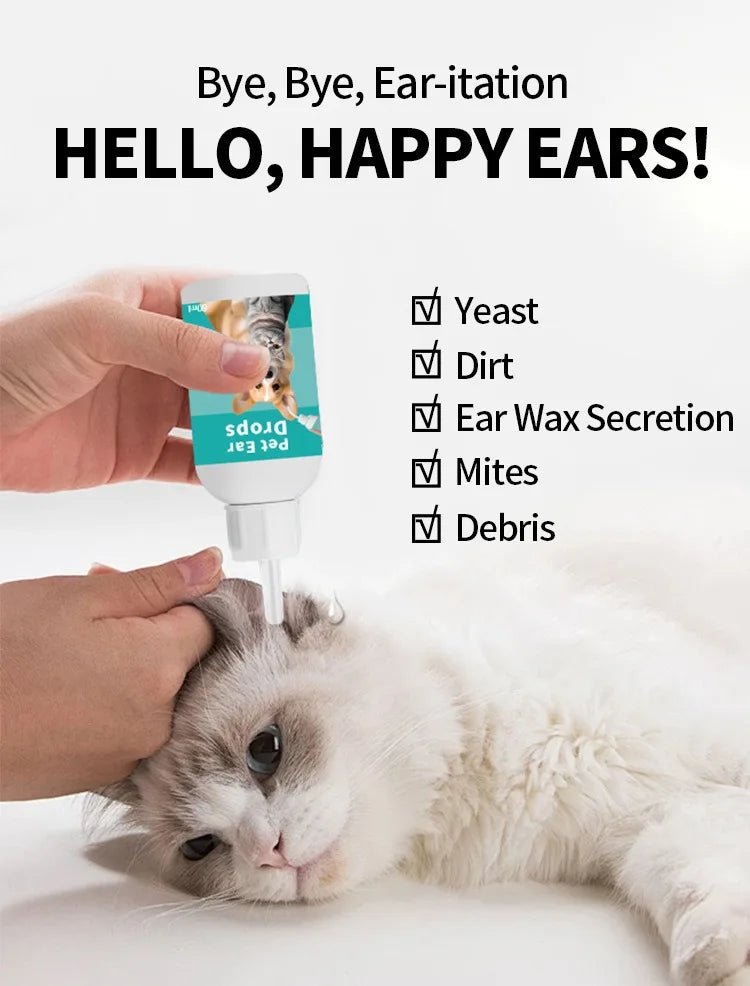 Pet Ear Wash Drops – Ear Care for Cats & Dogs