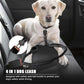 Reflective Shock-Absorbing Bungee Dog Leash – Heavy Duty with Car Seatbelt
