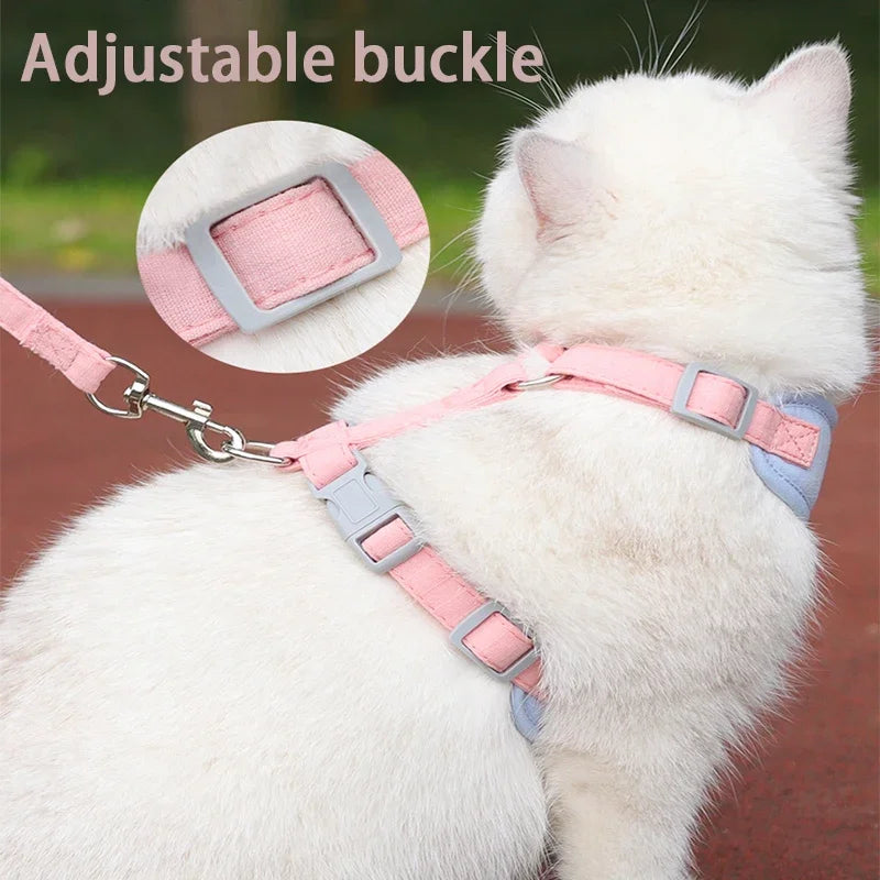 Puppy Harness & Leash Set – Breathable Vest for Small & Medium Pets