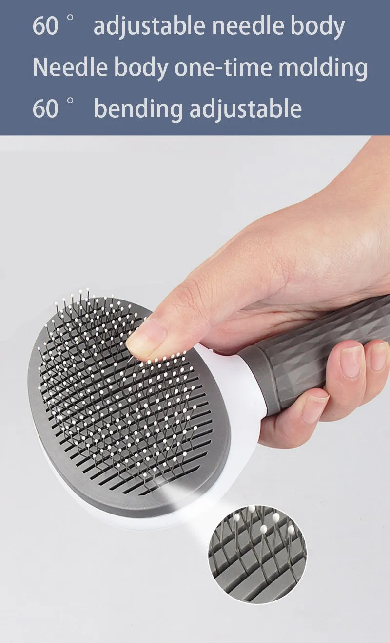 Pet Hair Brush & Comb – Grooming Tool for Cats & Dogs