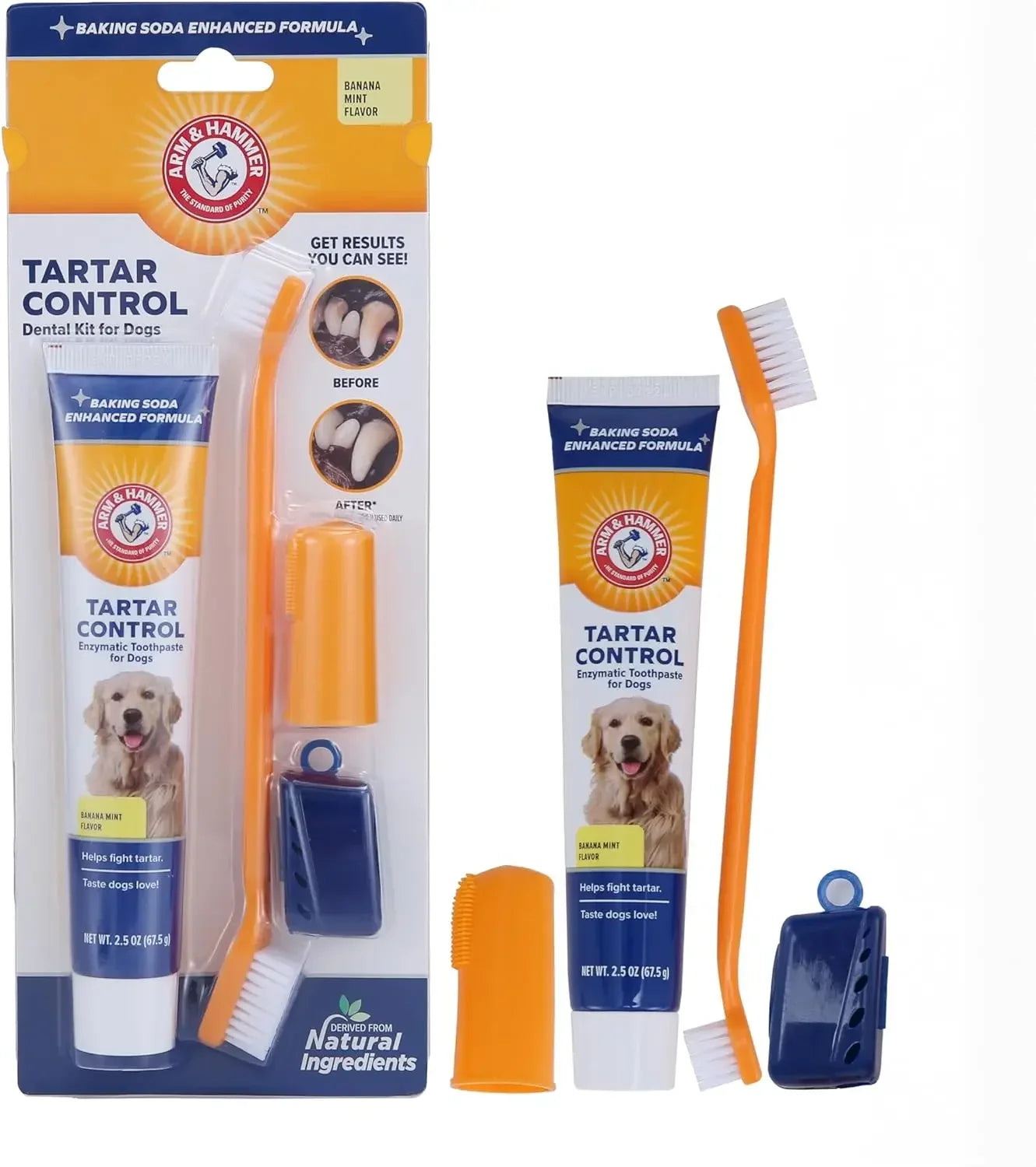 Pet Dental Care Kit – Toothbrush & Toothpaste for Dogs & Cats