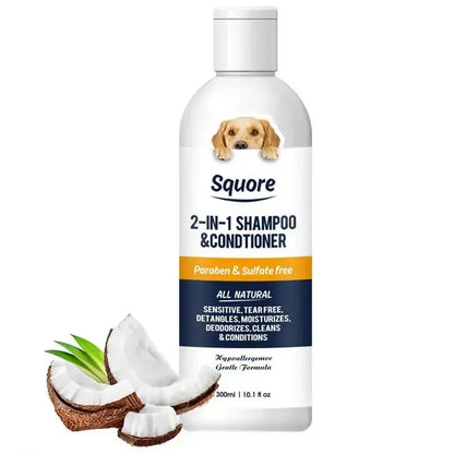 2-in-1 Puppy Shampoo & Conditioner – PH-Balanced Moisturizing Dog Shampoo