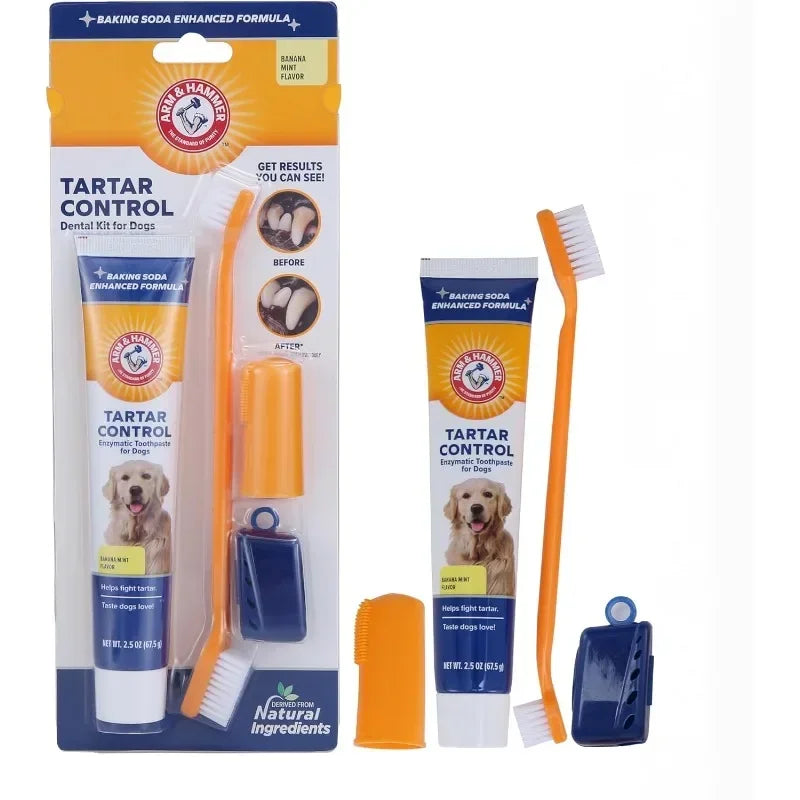 Pet Dental Care Kit – Toothbrush & Toothpaste for Dogs & Cats