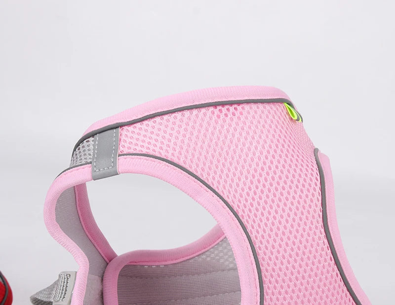 Adjustable Dog & Cat Harness Leash Set – Small Breed Vest