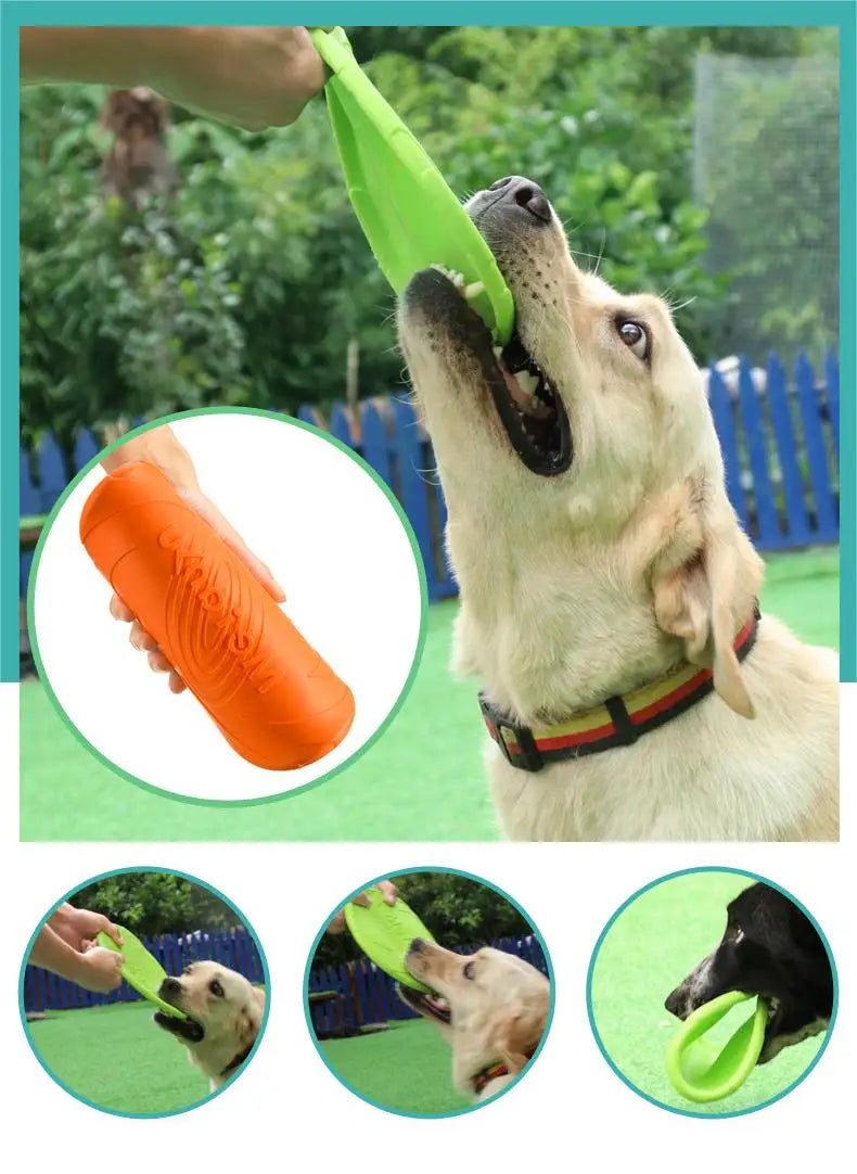 OUZEY Bite-Resistant Dog Flying Disc – Outdoor Interactive Toy