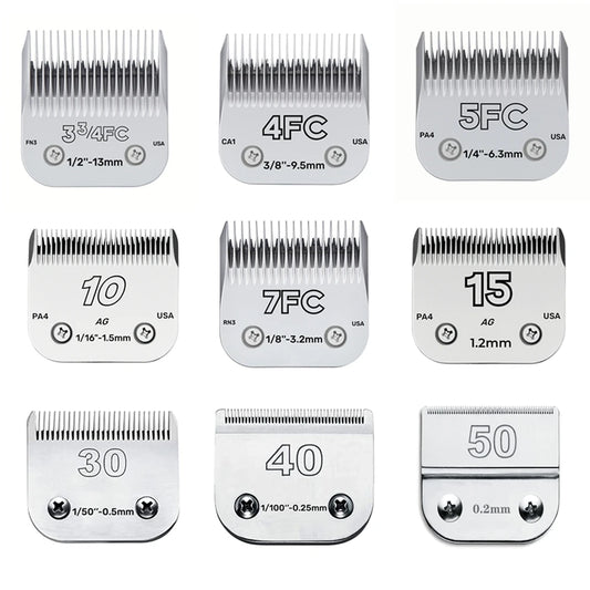 Professional Pet Clipper Blades – A5 Ceramic Fit for Andis & Oster