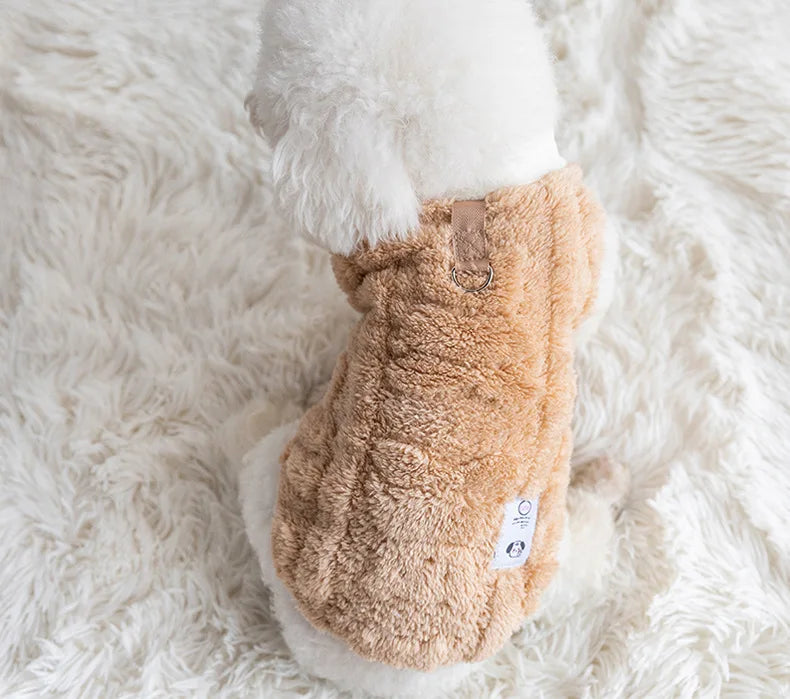 Soft Fleece Dog Sweater – Winter Pullover for Small Dogs