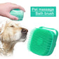 Pet Shampoo Brush – Silicone Rubber Grooming Comb for Cats & Dogs