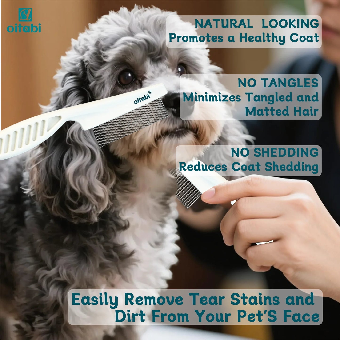 Oitabi Flea & Lice Comb – Pet Grooming & Dematting Tool