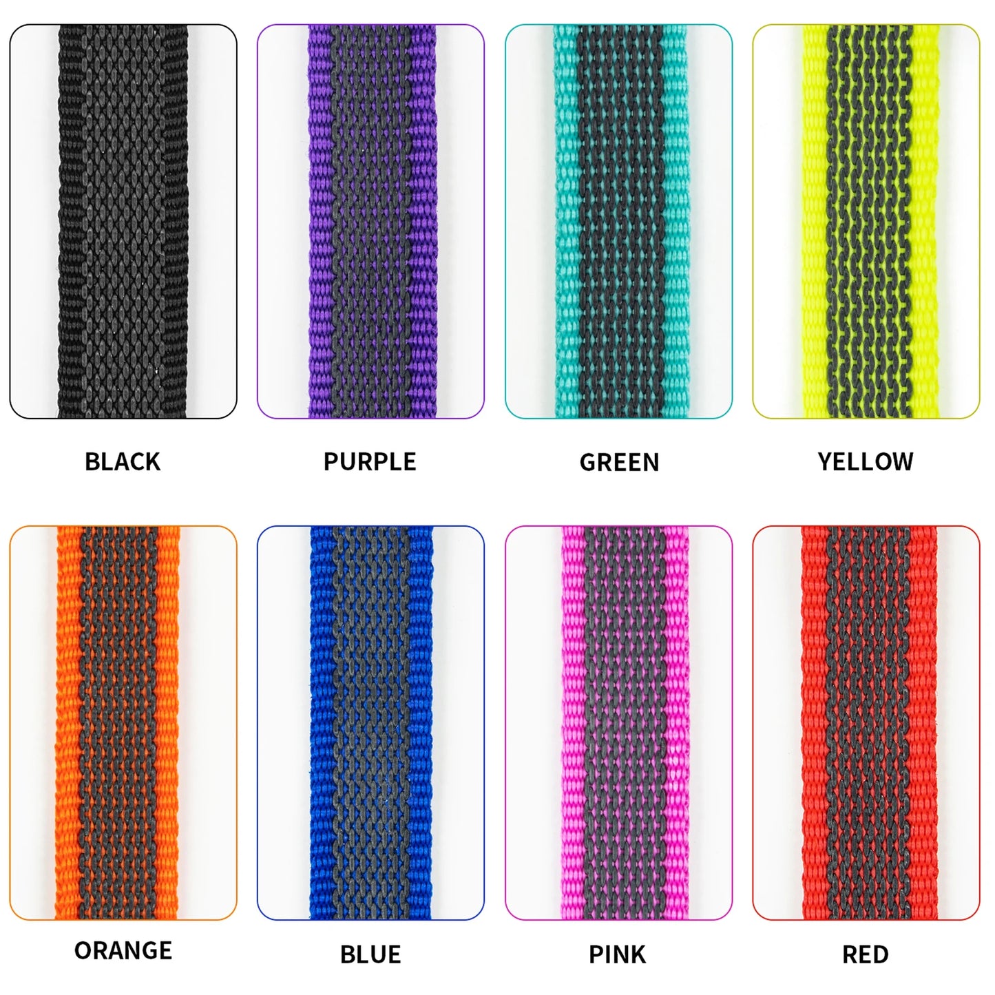 Medium & Long Dog Leash – Latex Silk Training Lead, Dual Color