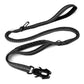 Reflective Shock-Absorbing Bungee Dog Leash – Heavy Duty with Car Seatbelt
