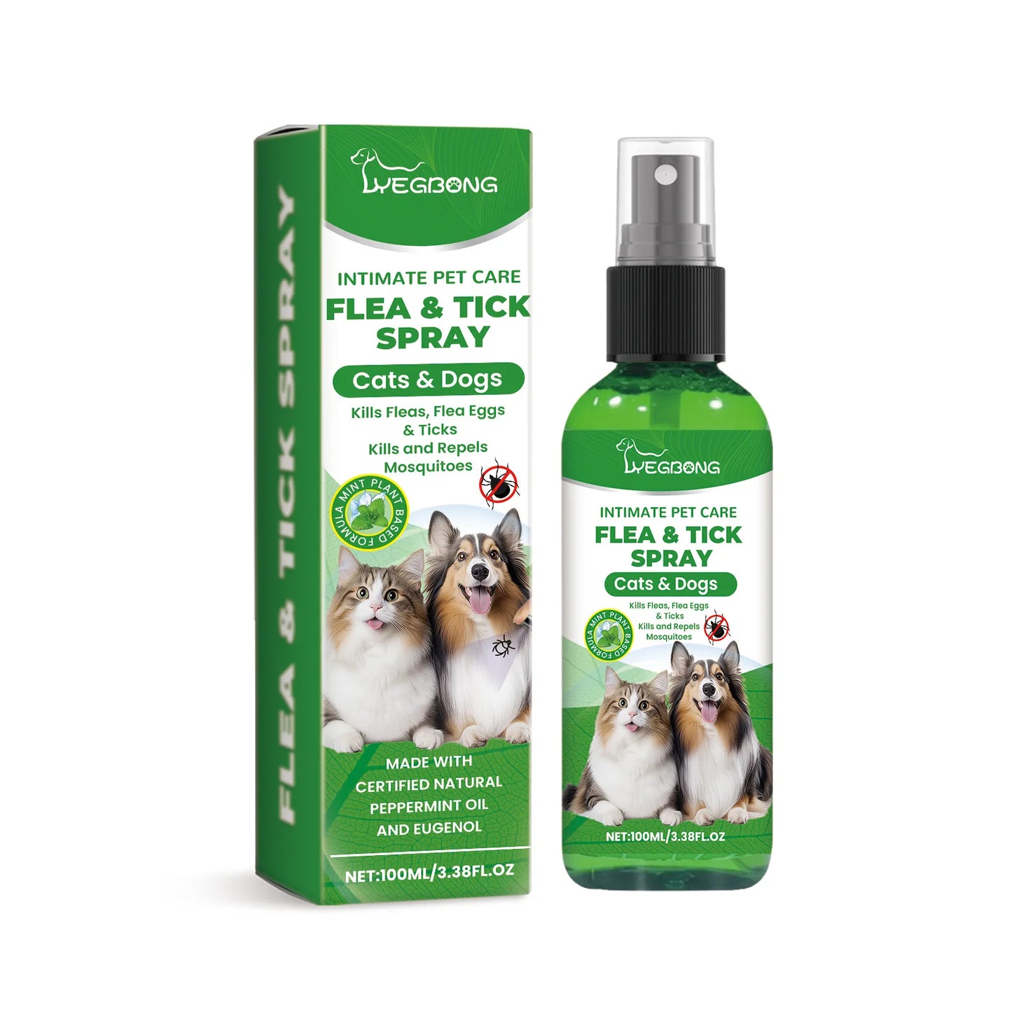 Mite & Flea Removal Spray – Anti-Lice & Tick Relief for Cats & Dogs