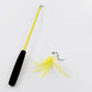 Telescopic Cat Teaser Wand – 3-Section Interactive Stick Toy
