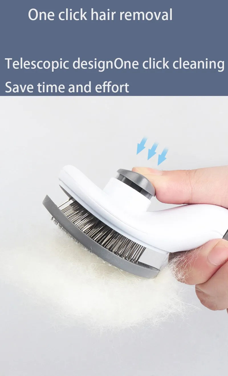 Pet Hair Brush & Comb – Grooming Tool for Cats & Dogs
