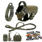 Military Tactical Dog Harness Set – Large Dog Vest with Leash & Accessories