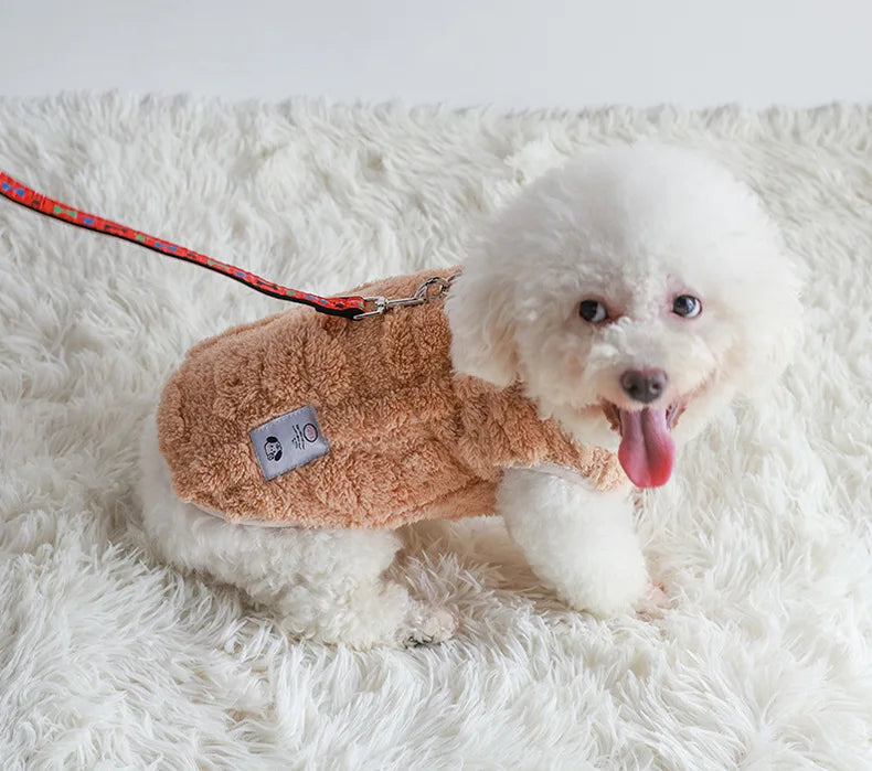Soft Fleece Dog Sweater – Winter Pullover for Small Dogs