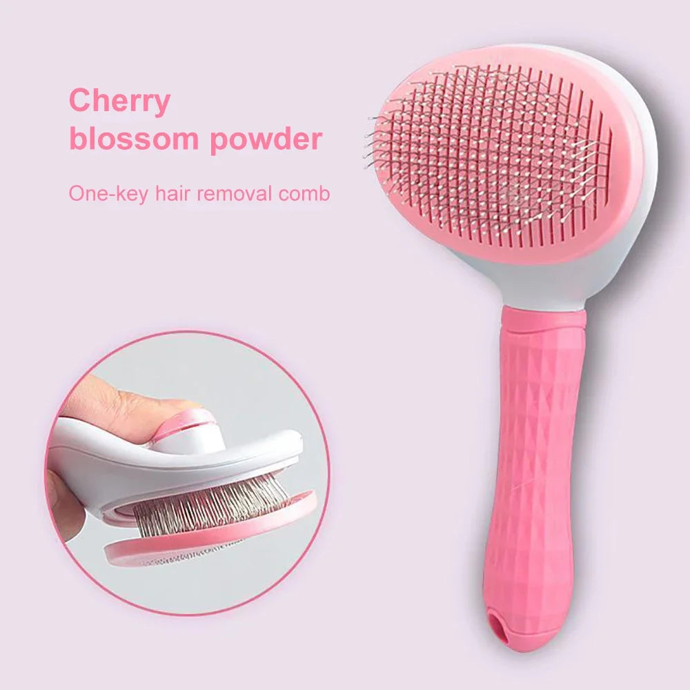 Pet Hair Remover Brush – Grooming Comb for Dogs & Cats with Long Hair