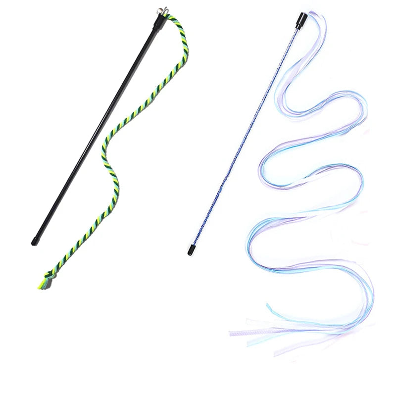 Cat Teaser Wand – Interactive Chase & Chew Toy for Cats