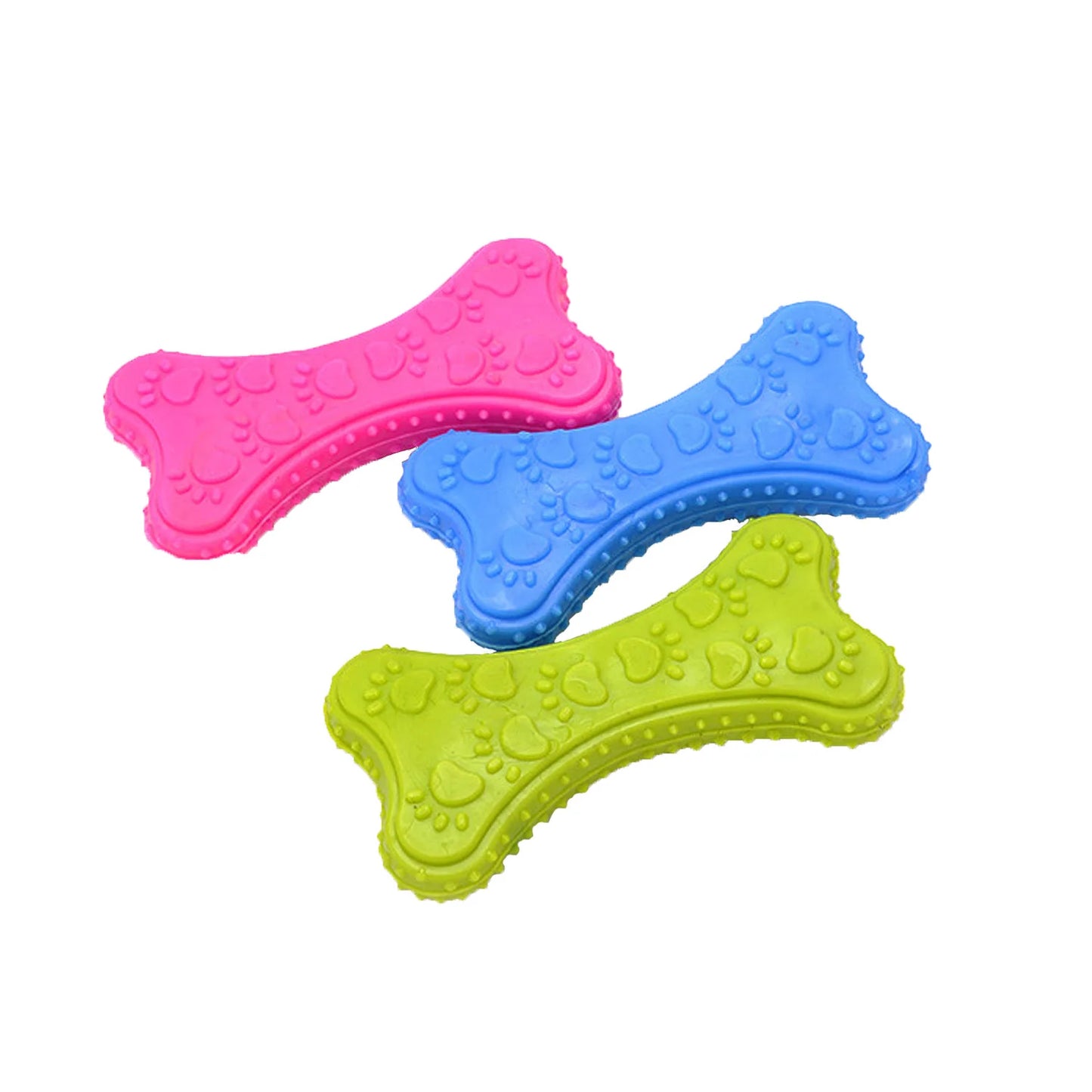 Rubber Dog Chew Toy – Bite-Resistant Teeth Cleaning Toy for Small Dogs