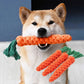 Carrot-Shaped Dog Chew Rope – Durable Cotton Bite Toy