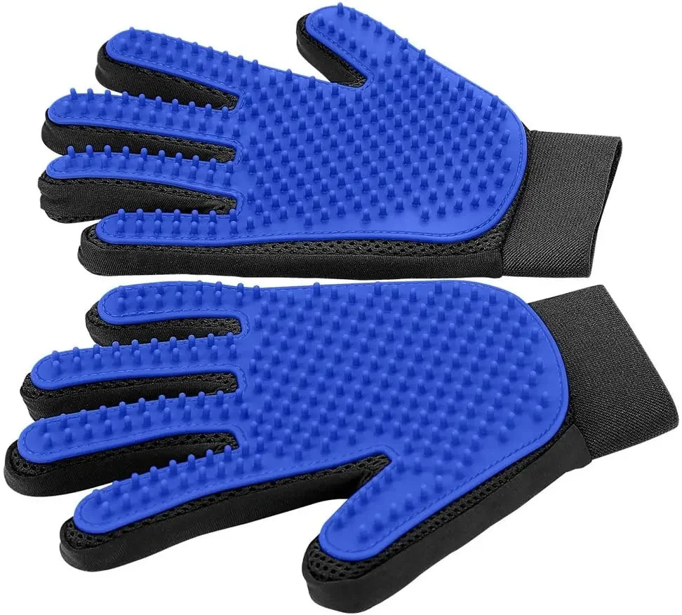 Pet Grooming Glove – Gentle Hair Remover for Cats & Dogs